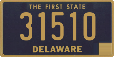 DE license plate 31510