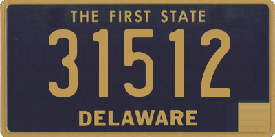 DE license plate 31512