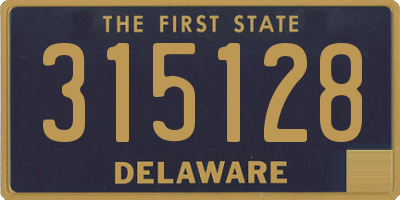 DE license plate 315128