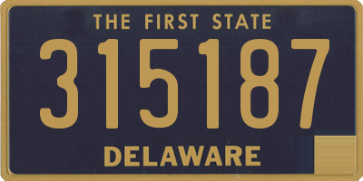 DE license plate 315187