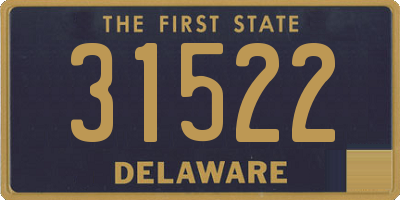DE license plate 31522