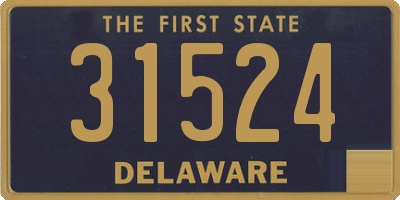 DE license plate 31524