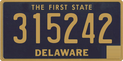 DE license plate 315242