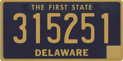 DE license plate 315251