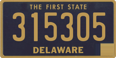 DE license plate 315305