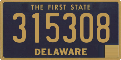 DE license plate 315308