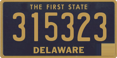 DE license plate 315323