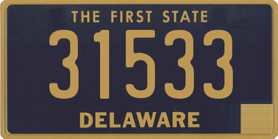 DE license plate 31533