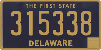 DE license plate 315338