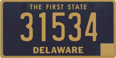 DE license plate 31534