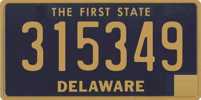 DE license plate 315349