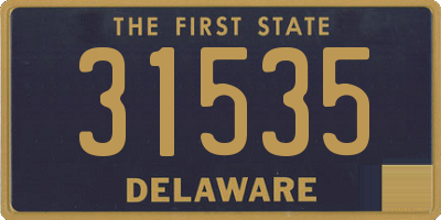 DE license plate 31535