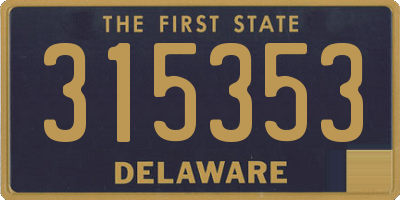 DE license plate 315353