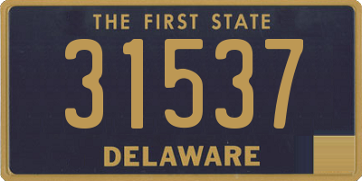 DE license plate 31537