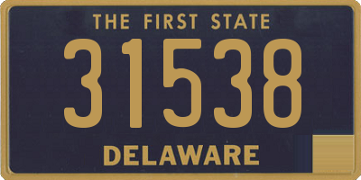 DE license plate 31538