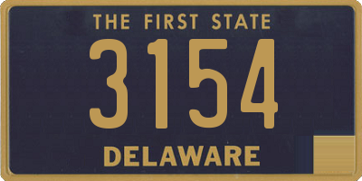 DE license plate 3154