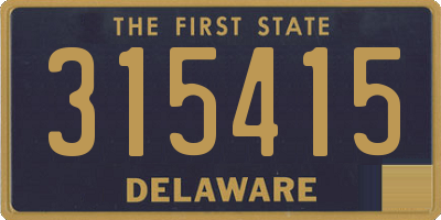 DE license plate 315415