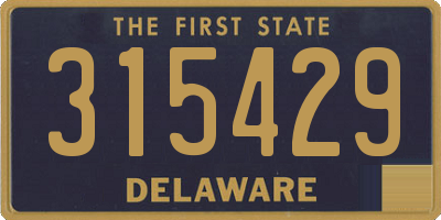 DE license plate 315429