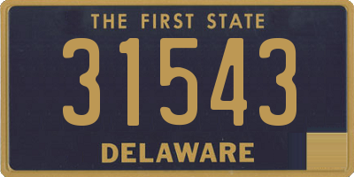 DE license plate 31543