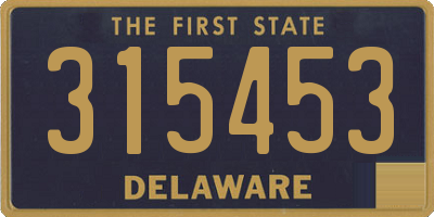 DE license plate 315453
