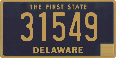 DE license plate 31549