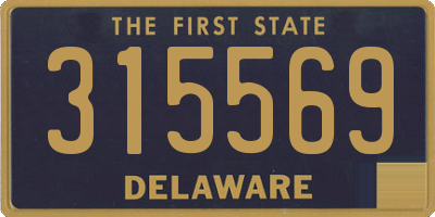 DE license plate 315569