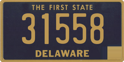 DE license plate 31558