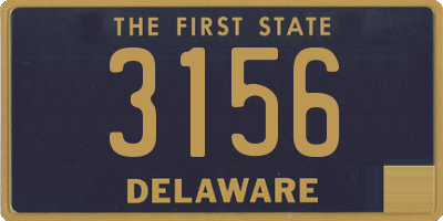 DE license plate 3156