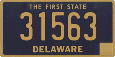 DE license plate 31563