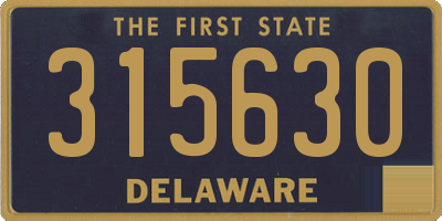 DE license plate 315630