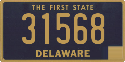 DE license plate 31568