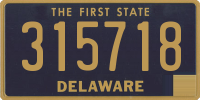 DE license plate 315718