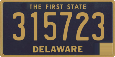 DE license plate 315723