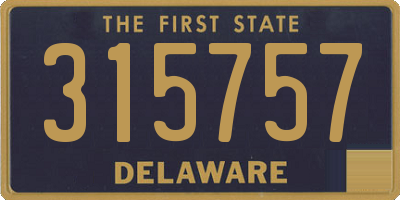 DE license plate 315757