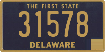 DE license plate 31578