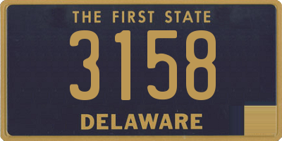 DE license plate 3158