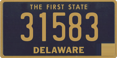 DE license plate 31583