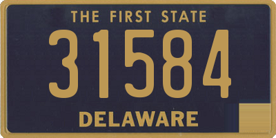 DE license plate 31584