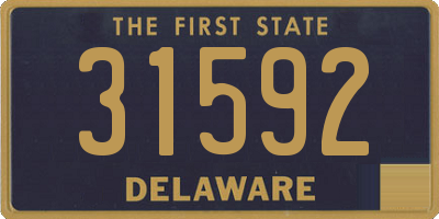 DE license plate 31592