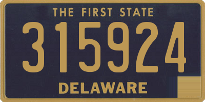 DE license plate 315924