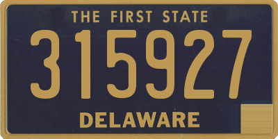 DE license plate 315927