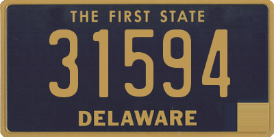 DE license plate 31594