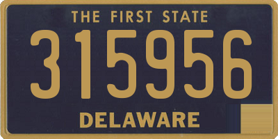DE license plate 315956
