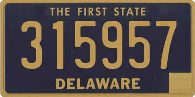 DE license plate 315957