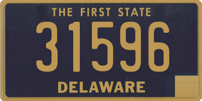 DE license plate 31596
