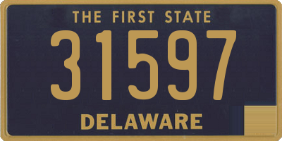 DE license plate 31597