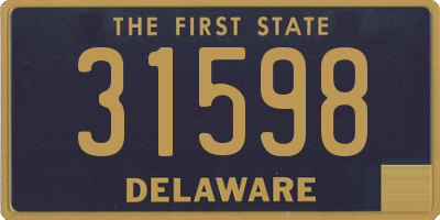 DE license plate 31598