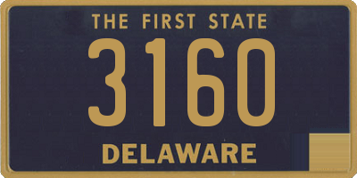 DE license plate 3160