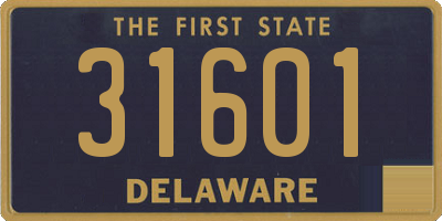 DE license plate 31601