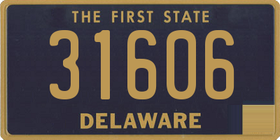 DE license plate 31606